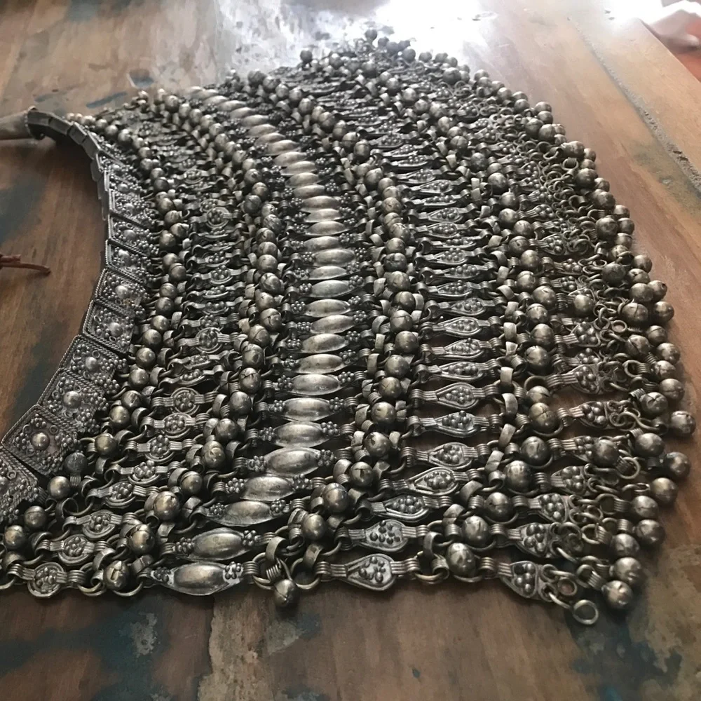 SOLD Gypsy- VTG Bohemian Festival Necklace Belly dancer Lebanon Egyptian - Picture 5 of 10